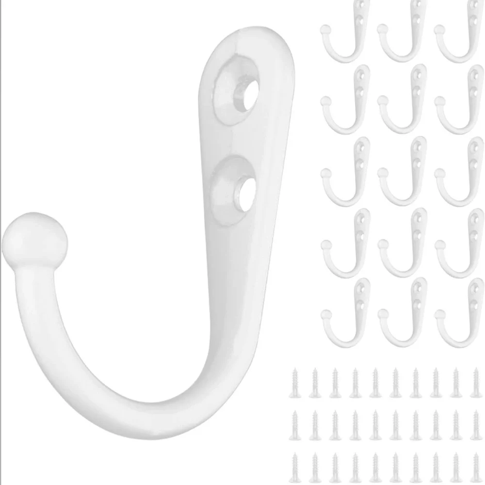 White Wall Hook Set